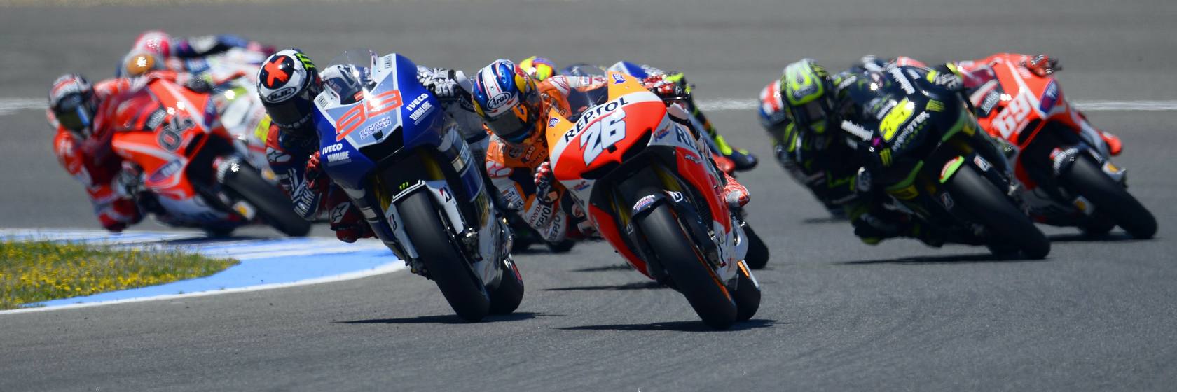 Dani Pedrosa gana el GP de España de MotoGP por delante de Márquez y Lorenzo