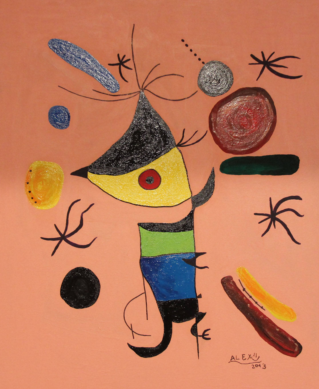Exposición de pintura organizada por Aspainca en el Museo de Cáceres