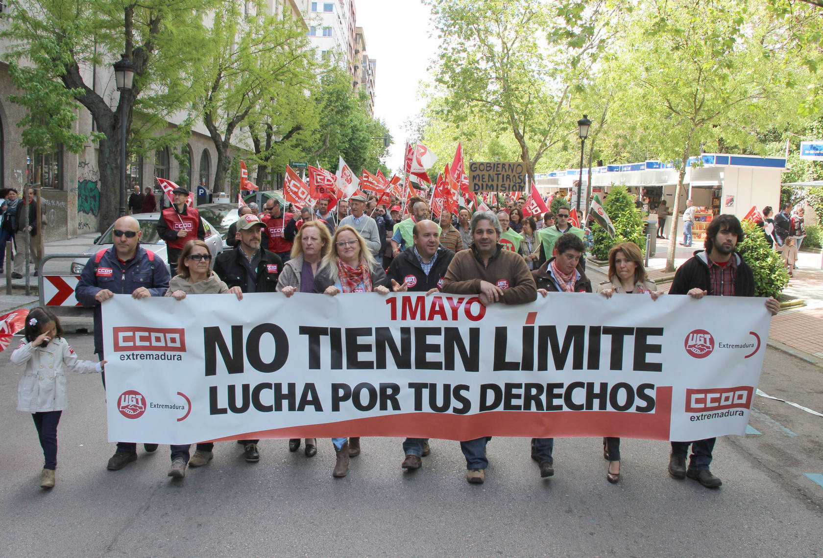 Cáceres recupera la manifestación del 1 de Mayo 22 años después
