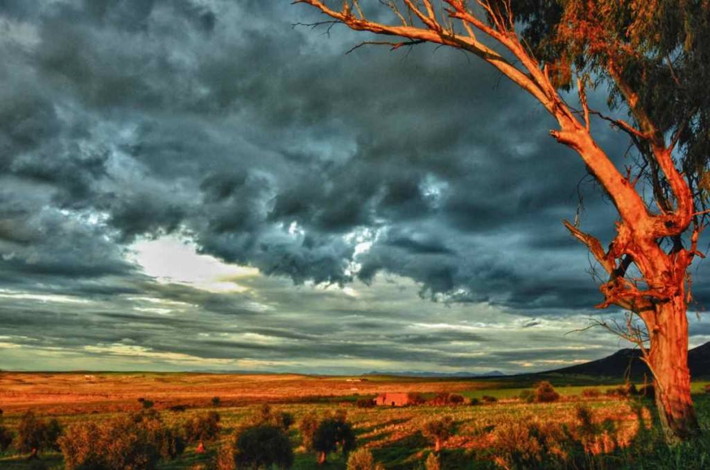 Nubes de otoño en Extremadura