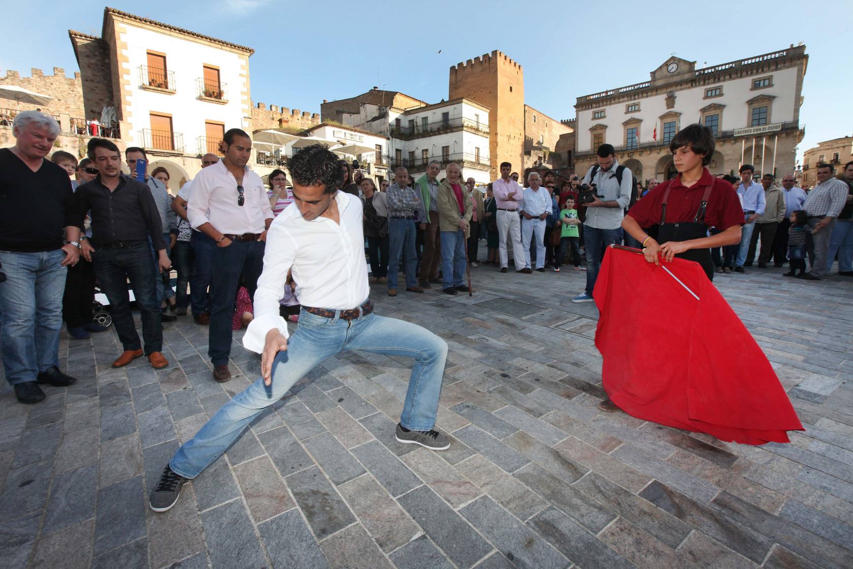 Muletazos en la Plaza Mayor de Cáceres